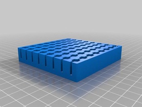 hex bit holder 8x8 tool holders boxes customized 3d print model - Mito3D