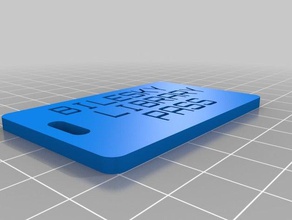 bilesky pass organizzazione personalizzato 3d print model - Mito3D