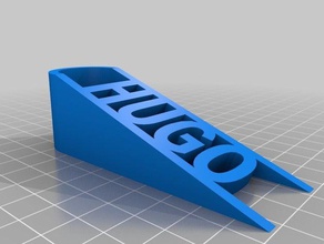 hugo batente de porta office personalizado 3d print model - Mito3D