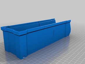 mini 15x scale long stacking box storage bin organization 3d print model - Mito3D