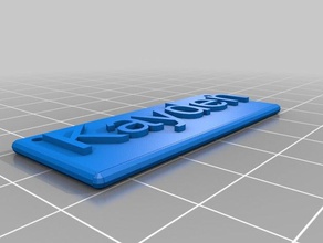 kayden placa a arte personalizado 3d print model - Mito3D