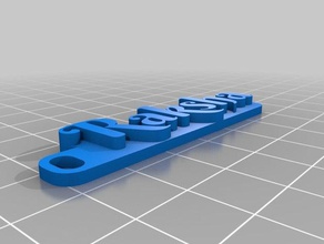 3 rak Anahtarlık özelleştirilmiş 3d print model - Mito3D