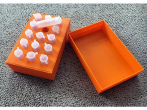 box plastic capsules containers black powder 3d print model - Mito3D