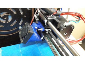 support fan a8 ctc 3d printer parts 40mm duct prusa i3 3d print model - Mito3D