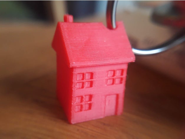 casa di chiavi keyring keychain i portachiavi chiave a catena 3D print model - Mito3D