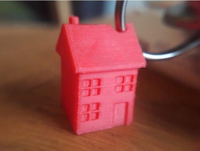 clés de la maison porte-clés chaîne clé 3d print model - Mito3D