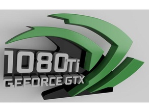 nvidia gpu suporte 1080 ti computador 1080ti geforce gtx 3d print model - Mito3D