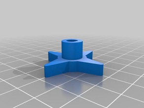 my customized stepperextruder knob 3d printer parts 3d print model - Mito3D
