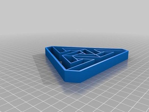 my customized optical illusion triangle 2d art 3d print model - Mito3D
