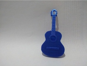Anahtarlık gitar klasik aksesuarlar 3d print model - Mito3D