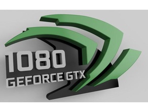 nvidia support gpu gtx 1080 ordinateur geforce 3d print model - Mito3D