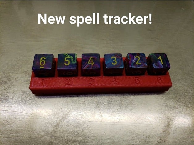 d&d spell tracker toy game accessories dd dungeons dragons counter 3D print model - Mito3D