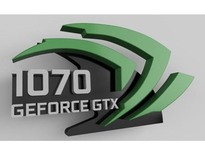 vidia support gpu gtx1070 ordinateur geforce gtx 1070 nvidia 3d print model - Mito3D