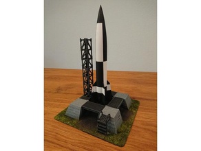 a4v2 rocket launch pad games 28mm bolt action terrain wargaming 3d print model - Mito3D