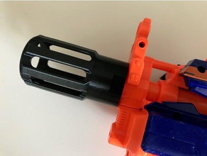 nerf m&uumlndungsfeuerd&aumlmpfer flash hider brinquedos jogos gun 3d print model - Mito3D