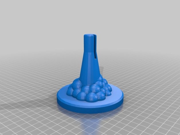 modelo de cohete visualización bases motor clip la muesca los vehículos 3D print model - Mito3D