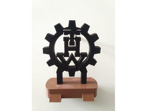 thw logo stand other 3d print model - Mito3D