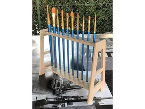 destek pinceaux dökün sanat fırça fırçalar tutucu boya peinture kalem dur diş fırçası 3d print model - Mito3D