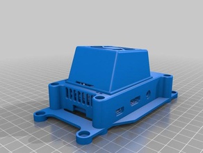 raspberry pi 3 cas noctua 20mm ventilateur de l'électronique 40mm octoprint 3d print model - Mito3D