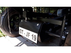 berg kettcar license plate holder hobby 3d print model - Mito3D