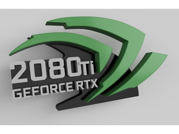 nvidia rtx 2080ti supporto per gpu computer geforce 3D print model - Mito3D