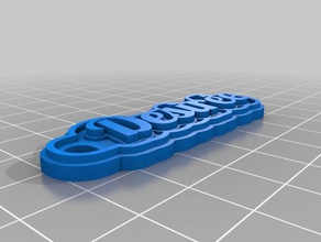 desir&eacutee llavero i portachiavi personalizzato 3d print model - Mito3D