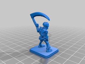 heroquest skeleton games 28mm boardgame boardgames dnd mini miniature frostgrave hero quest miniatures monster rpg tabletop wargaming warhammer 3d print model - Mito3D