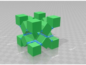 fidget cubi art cool la decorazione decorativo fidget-giocattolo giocattolo divertente regalo a cerniera snodabili magia matematica modulare origami lo spostamento le parti in movimento stampa luogo giocattoli 3d print model - Mito3D
