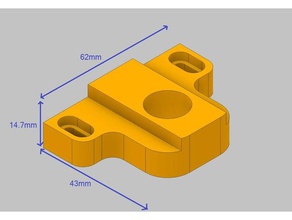 tevo tarántula oldham couplar 3-rueda de soportes 3d la impresora partes 3 rueda De ruedas acoplador actualización eje z 3d print model - Mito3D