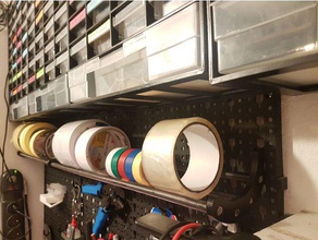 lidl pegboard tapeholder organization tape holder 3d print model - Mito3D