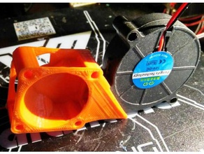 adaptateur ventilateur centrifuge 3d de l'imprimante accessoires du cpu tevo tarentule 3d print model - Mito3D