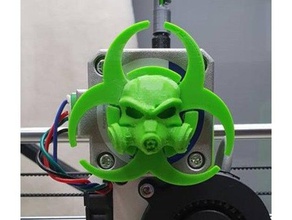 prusa i3 mk3 biohazard extruder visualiser 3d Drucker Extruder gas Maske motor visualizer 3d print model - Mito3D