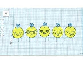 Niedlich emoji-charms Zubehör 3d print model - Mito3D