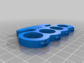 padrinho estilo knuckles a arte plástico juntas auto-defesa 3d print model - Mito3D