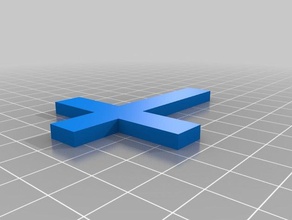 magnético simples cruz modelos 3d print model - Mito3D