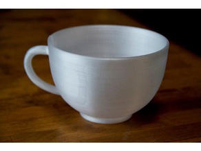big round mug tea cup food drink coffee 3d print model - Mito3D