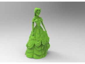 belle remix sculptures beauty beast 3d print model - Mito3D