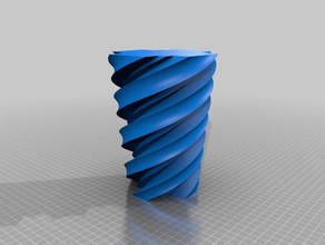 maltese twist vazo ev 3d print model - Mito3D