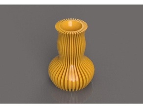 gerippte vase Dekor erstaunlich cr10 creative davinci einfach drucken Blumen-vase Spaß lowpoly lowpoly-Vasen spiral vase-Modus 3d print model - Mito3D