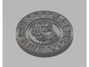 calendario maya varreduras réplicas 3d print model - Mito3D