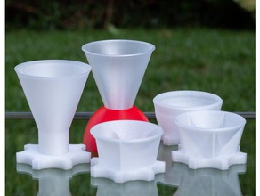 la nieve cono moldes de tazas alimentos beber hielo icee sno 3d print model - Mito3D