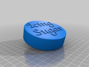 kapak pudra şekeri mutfak yemek cayenne dispensor paprika biber çalkalayıcı tuzluk baharat 3d print model - Mito3D