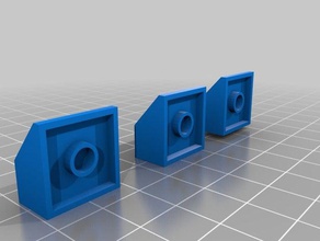 2x2x1 d 3 lego tuğla kez eğimli baskı 3d print model - Mito3D