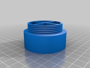 Pille-container 4 Abschnitte nach oben Schrauben Container 3d print model - Mito3D