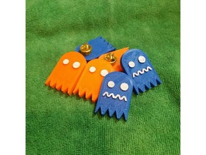 pacman pins costume ghost halloween 3d print model - Mito3D