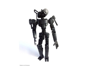 snap bots apollo posable snap-together action figure model robots fdm kit pegs together snapfit 3d print model - Mito3D