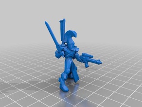 space elf dire exarch vengeful troop eldar proxy 40k toys games 3d print model - Mito3D