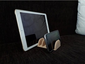 multiple phone holder mobile charging dock ipad iphone stand 5 samsung tab smartphone tablet 3d print model - Mito3D