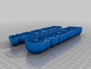 carolina customized text box containers 3d print model - Mito3D