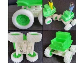 monster truck giocattolo cuscinetto rotante flessibile ruote sospensione i giocattoli giochi 44 4x4 8 bit a sfera auto easy print del filamento mario bros da più parti roling piroettanti 3d print model - Mito3D